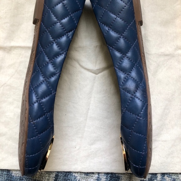 Tory Burch Quinn quilted ballet flat Navy - Picture 4 of 12